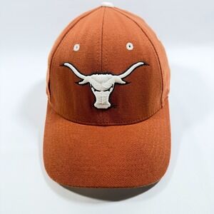 Texas Longhorns Zephyr Z-Fit Hat Burnt Orange White Longhorn Logo Size M L